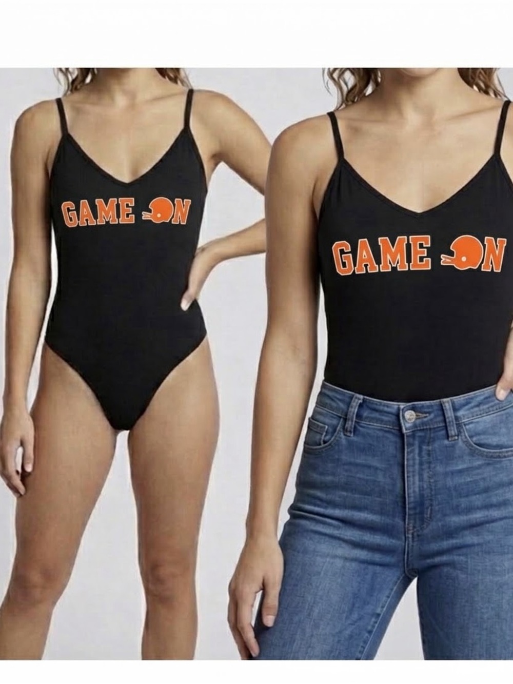 VICTORIA’S SECRET PINK 5th & Ocean Football Bodysuit